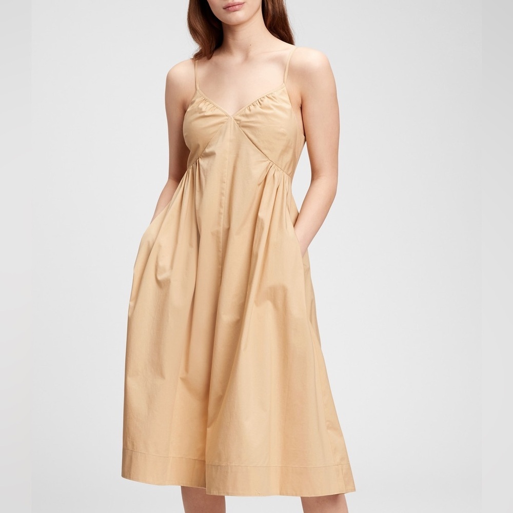 GAP V-Neck Cami Midi Dress Size XS